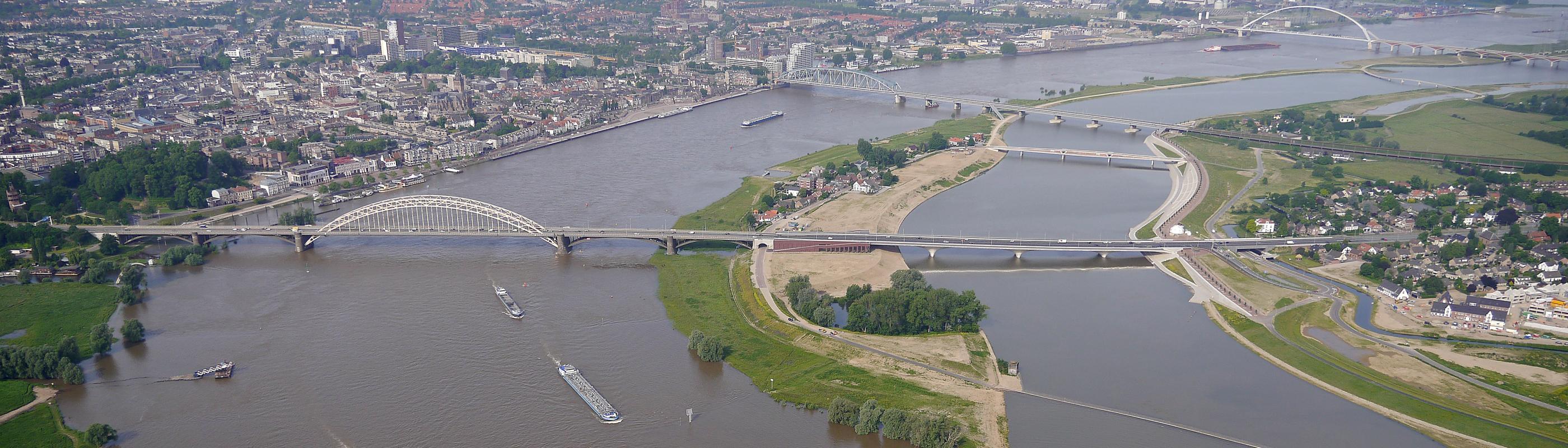 Spiegelwaal Nijmegen, foto: Rijkswaterstaat Johan Roerink